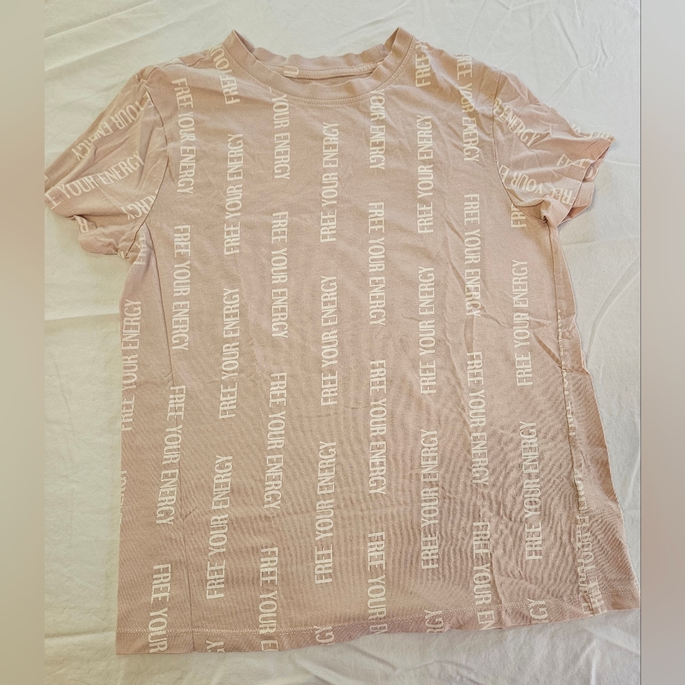 SALE! Women's Primark Pink Free Your Energy Top (small)